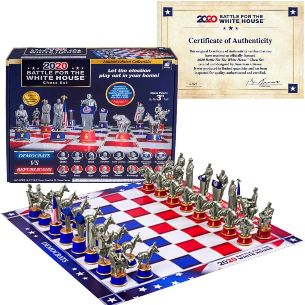 Battle for the White House 2020 Chess set